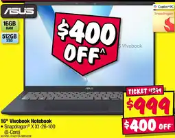 JB Hi-Fi ASUS 16" Vivobook Notebook offer