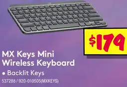 JB Hi-Fi MX Keys Mini Wireless Keyboard offer