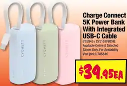 JB Hi-Fi Charge Connect 5K Power Bank With Integrated USB-C Cable offer