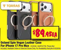 JB Hi-Fi TORRAS Ostand Spin Vegan Leather Case offer
