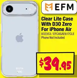 JB Hi-Fi Clear Lite Case With D30 Zero offer