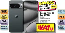 JB Hi-Fi Google Pixel 10 Pro offer