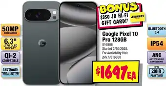 JB Hi-Fi Google Pixel 10 Pro offer