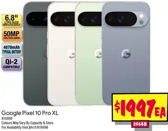 JB Hi-Fi Google Pixel 10 Pro offer