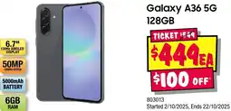 JB Hi-Fi Galaxy A36 5G offer