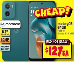 JB Hi-Fi moto g05 offer