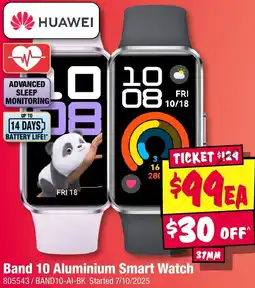 JB Hi-Fi Band 10 Aluminium Smart Watch offer