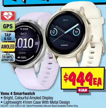 JB Hi-Fi Venu 4 Smartwatch offer