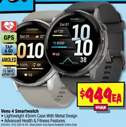 JB Hi-Fi Venu 4 Smartwatch offer