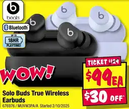 JB Hi-Fi beats Solo Buds True Wireless Earbuds offer