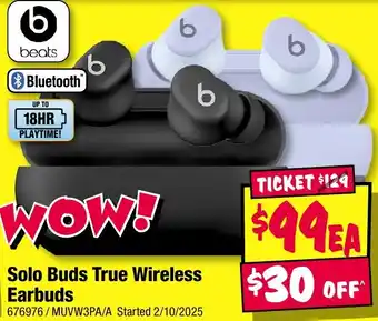 JB Hi-Fi beats Solo Buds True Wireless Earbuds offer