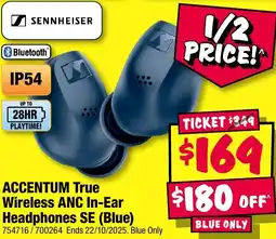 JB Hi-Fi SENNHEISER ACCENTUM True Wireless ANC In-Ear Headphones offer