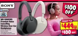 JB Hi-Fi SONY Premium Noise Cancelling Wireless Over-Ear Headphones offer