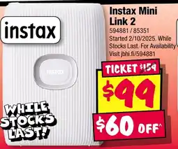 JB Hi-Fi Instax Mini Link 2 offer