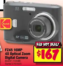 JB Hi-Fi Kodak FZ45 Optical Zoom Digital Camera offer