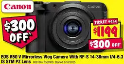 JB Hi-Fi Canon EOS R50 V Mirrorless Vlog Camera offer