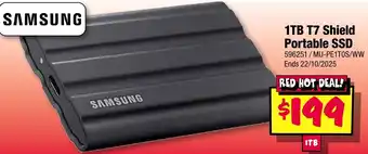 JB Hi-Fi SAMSUNG T7 Shield Portable SSD offer