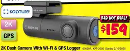 JB Hi-Fi Kapture 2K Dash Camera With Wi-Fi & GPS Logger offer