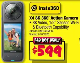 JB Hi-Fi Insta360 X4 8K 360° Action Camera offer