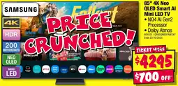 JB Hi-Fi SAMSUNG 85" 4K Neo QLED Smart Al Mini LED TV offer