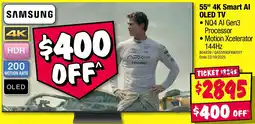 JB Hi-Fi SAMSUNG 55" 4K Smart Al OLED TV offer