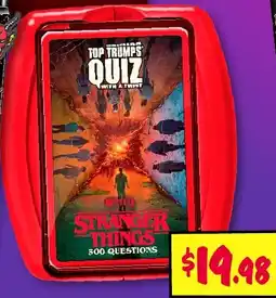 JB Hi-Fi Top trumps quiz with a twist offer