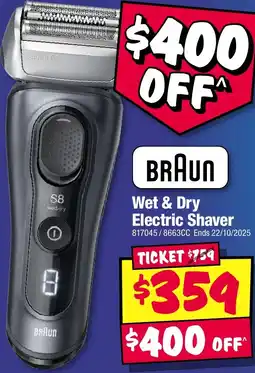 JB Hi-Fi Wet & Dry Electric Shaver offer