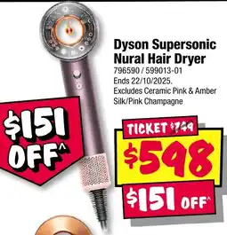 JB Hi-Fi Dyson Supersonic Nural Hair Dryer offer