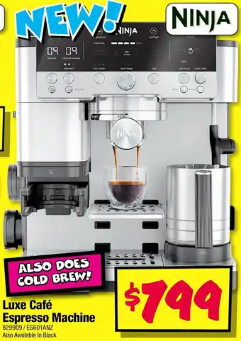 JB Hi-Fi Ninja Luxe Café Espresso Machine offer