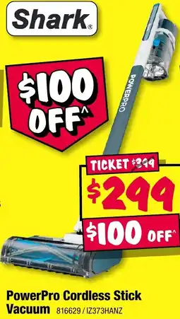 JB Hi-Fi Shark PowerPro Cordless Stick Vacuum offer