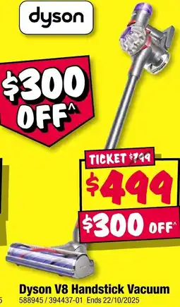 JB Hi-Fi Dyson V8 Handstick Vacuum offer