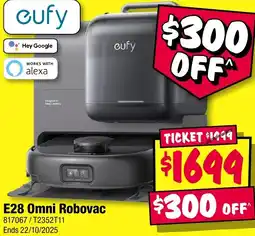 JB Hi-Fi cufy E28 Omni Robovac offer
