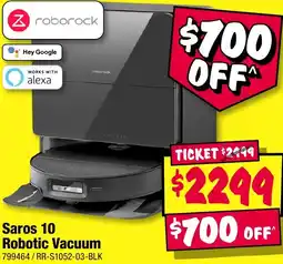 JB Hi-Fi roborock Saros 10 Robotic Vacuum offer