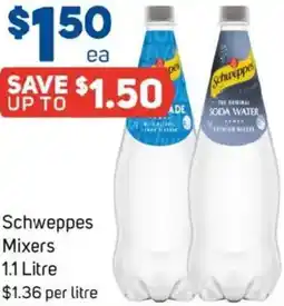 Foodland Schweppes Mixers offer