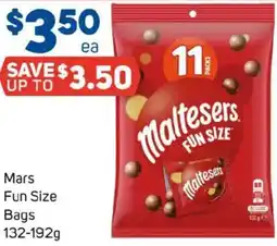 Foodland Mars Fun Size Bags offer