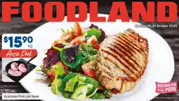 Foodland Australian Pork Loin Steak offer