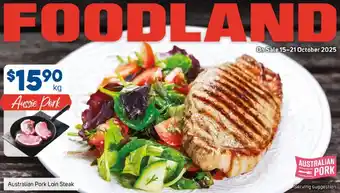 Foodland Australian Pork Loin Steak offer
