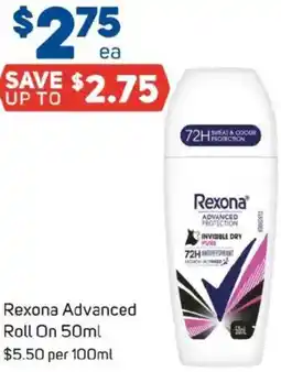 Foodland Rexona Advanced Roll On offer