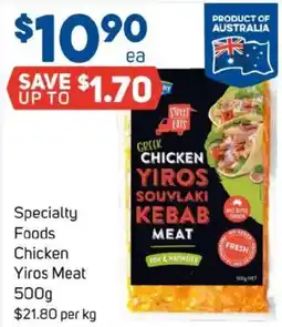 Foodland Specialty foods chicken yiros meat offer
