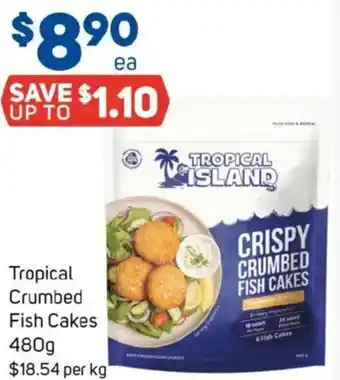 Foodland Tropical crumbed fish cake offer