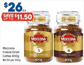 Foodland Moccona freeze dried coffee offer