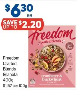 Foodland Freedom crafted blends granola offer