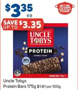 Foodland Uncle tobys protein bars offer