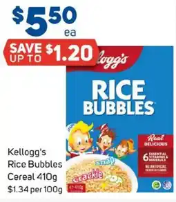 Foodland Kellogg's rice bubbles cereal offer