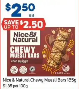 Foodland Nice & natural chewy muesli bars offer