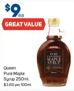 Foodland Queen pure maple syrup offer
