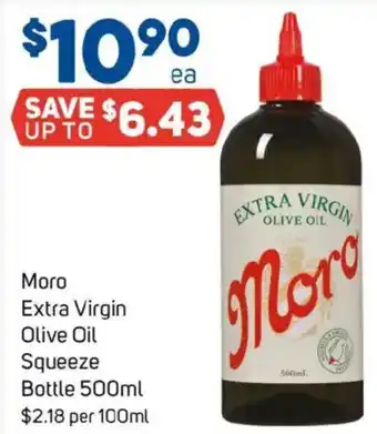 Foodland Moro extra virgin olive oil squeeze bottle offer