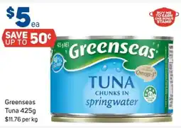 Foodland Greenseas tuna offer