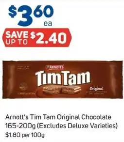 Foodland Arnott's tim tam original chocolate (excludes deluxe varieties) offer