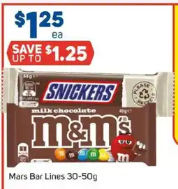 Foodland Mars bar lines offer